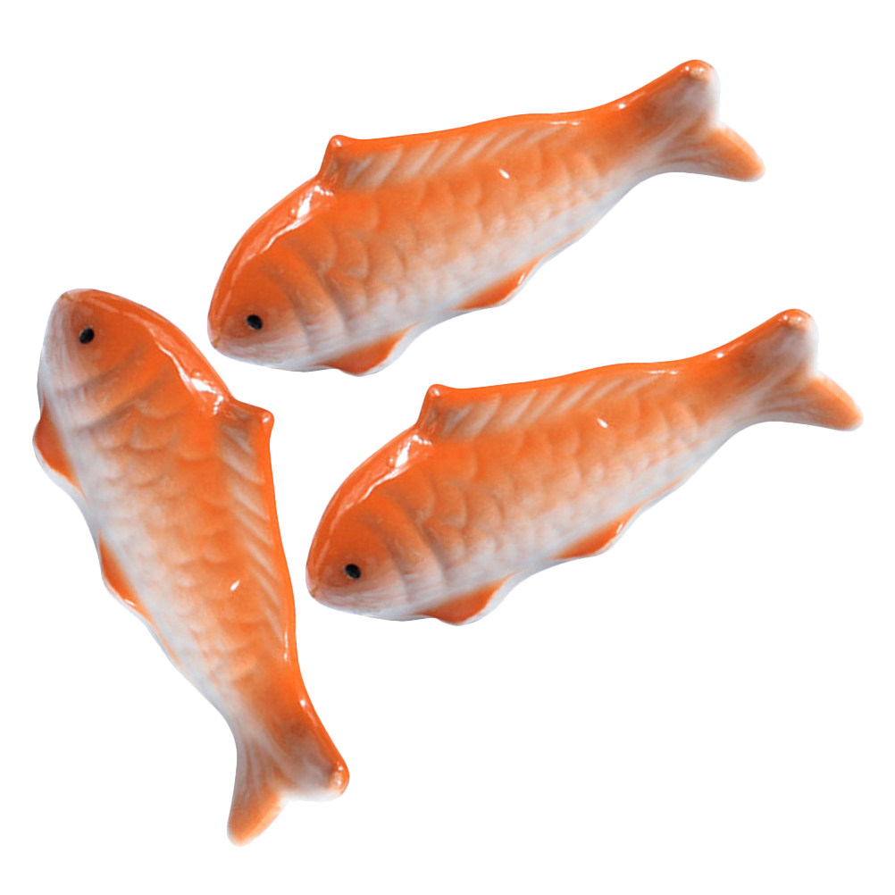 Aquarium Fish In Pond - 3Pcs Floating Fish Pond Decor Ceramic