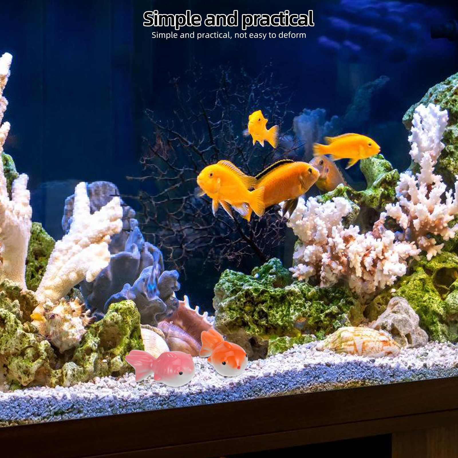 Aquarium Fish In Pond - Floating Ceramic for Pond Aquarium Decor