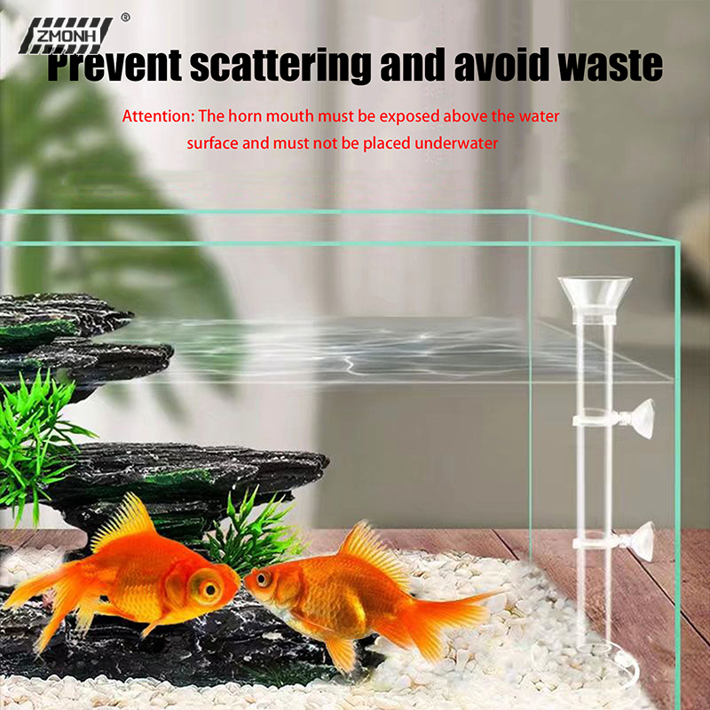 Aquarium Fish In Bowl - [H]Acrylic Aquarium Feeder Tube Dish Transparent