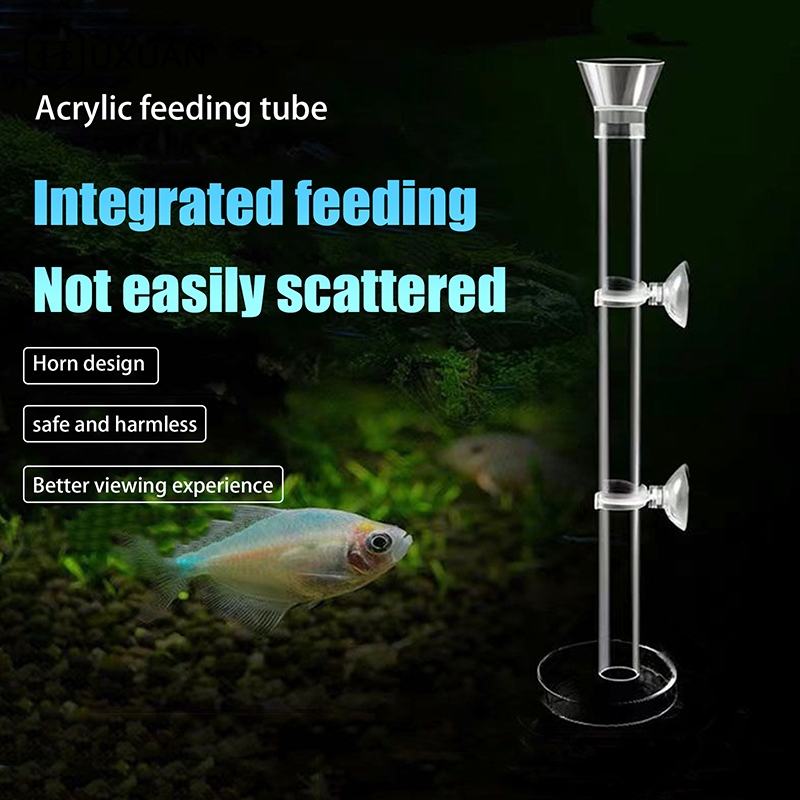 Aquarium Fish In Bowl - Acrylic Aquarium Feeder Tube Dish Transparent