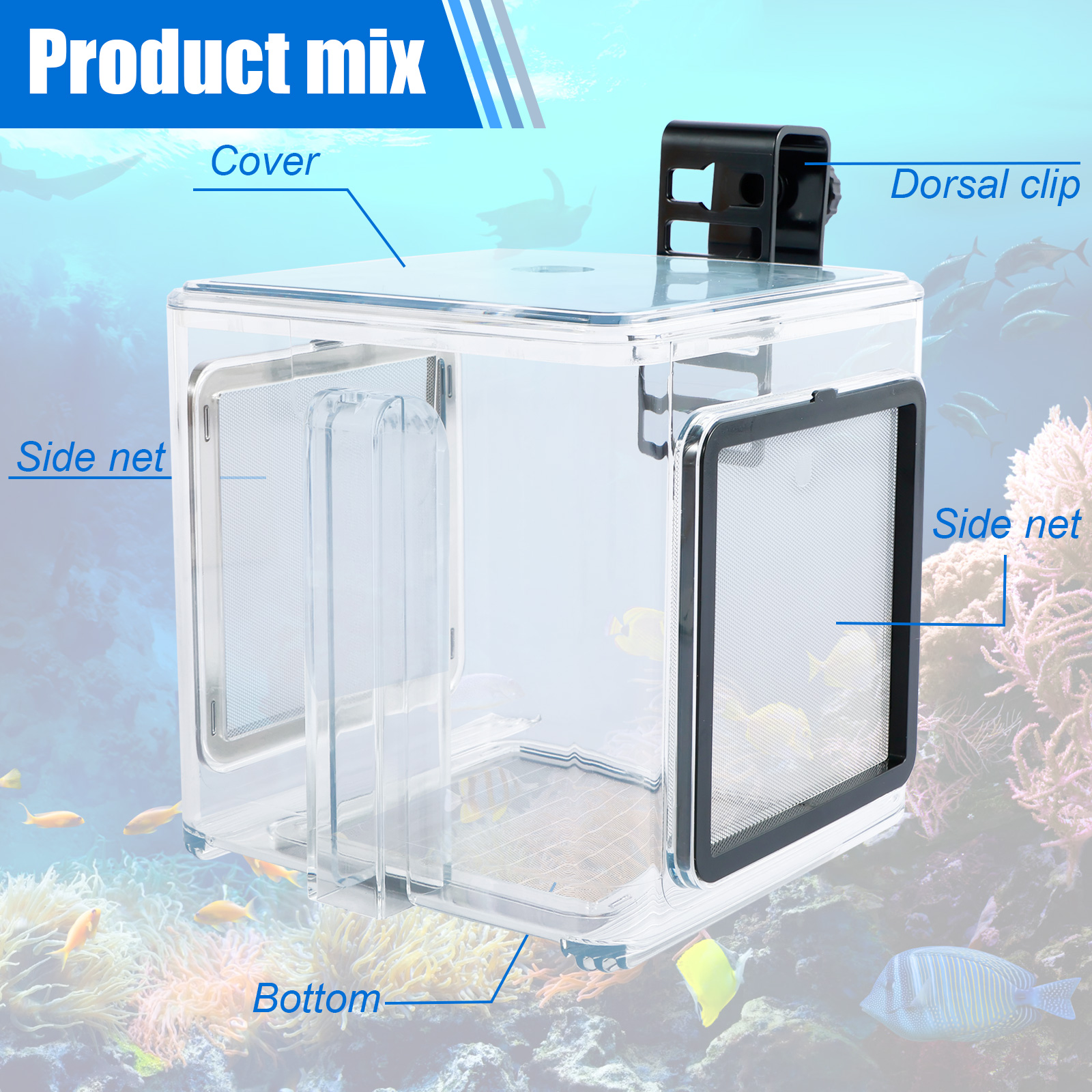 Aquarium Breeder Box Fish Bree - огляд і ціна Aquarium Fish In Bowl