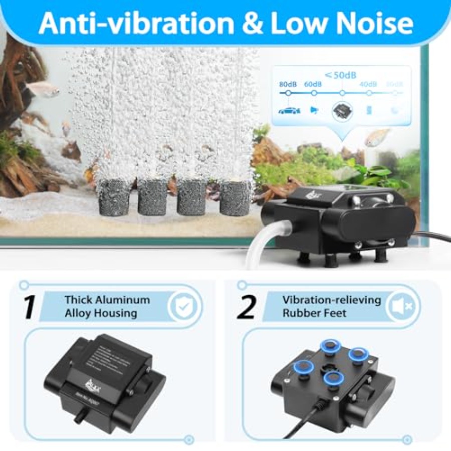 Powerful Aquarium Air Pump Adj - огляд і ціна Aquarium Fish In Pond