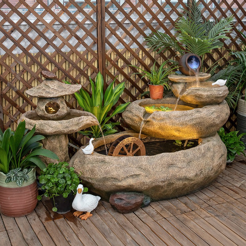 Outdoor Balcony Fish Pond Cour - огляд і ціна Aquarium Fish In Pond