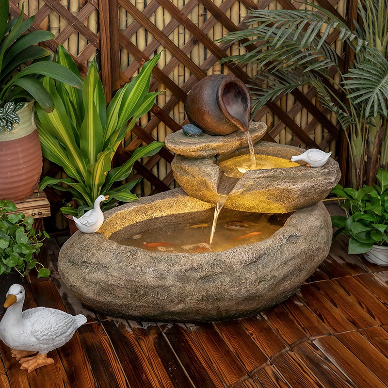 Outdoor Balcony Fish Pond Cour - огляд і ціна Aquarium Fish In Pond