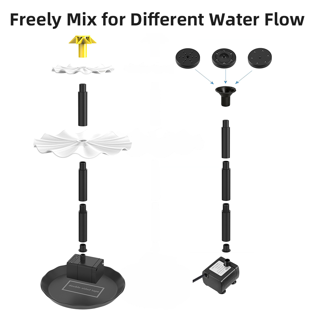 Solar Fountain Pump for Bird B - огляд і ціна Aquarium Fish In Pond