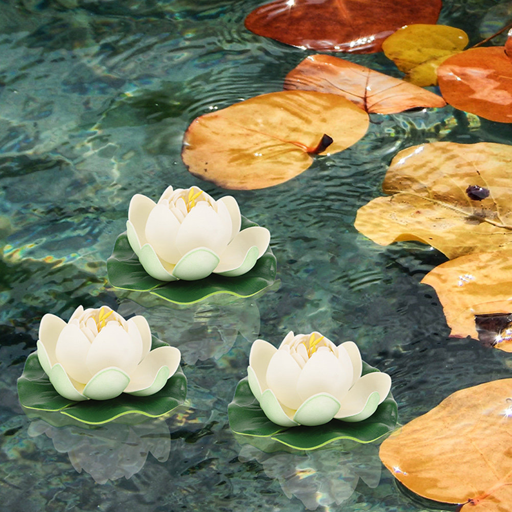 6Pcs Artificial Lotus Flower D - огляд і ціна Aquarium Fish In Pond