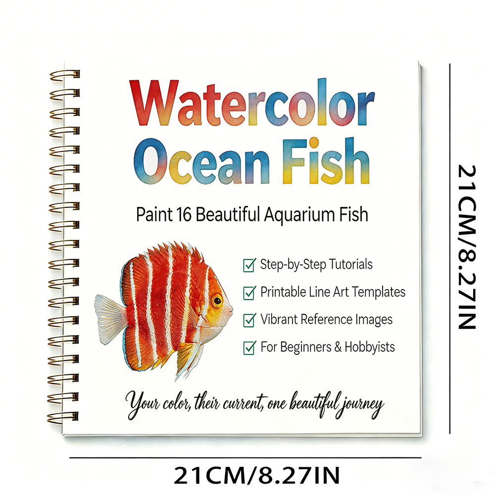 Watercolor Ocean Fish Tutorial - огляд і ціна Draw Fish Aquarium