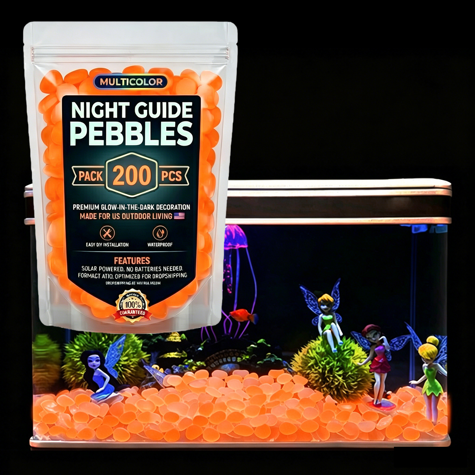 200/400/600/1000pcs Glow In Th - огляд і ціна Fish Aquarium Guide