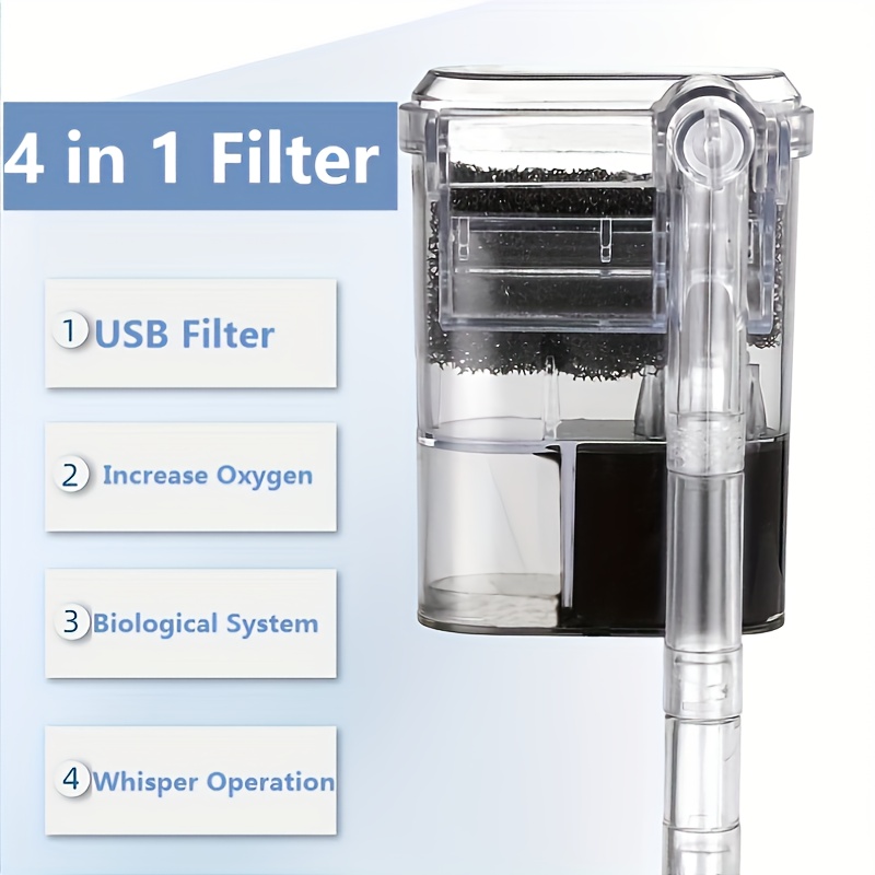 2.5W DC 5V Wall-hanging Filter - огляд і ціна Aquarium Xxl