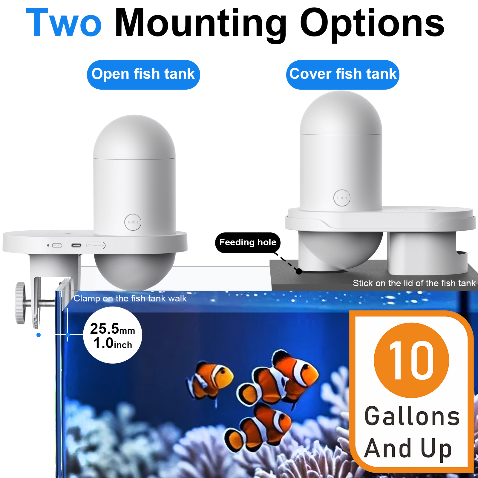 Automatic Fish Feeder With Cam - огляд і ціна Aquarium Fish Feeder Automatic