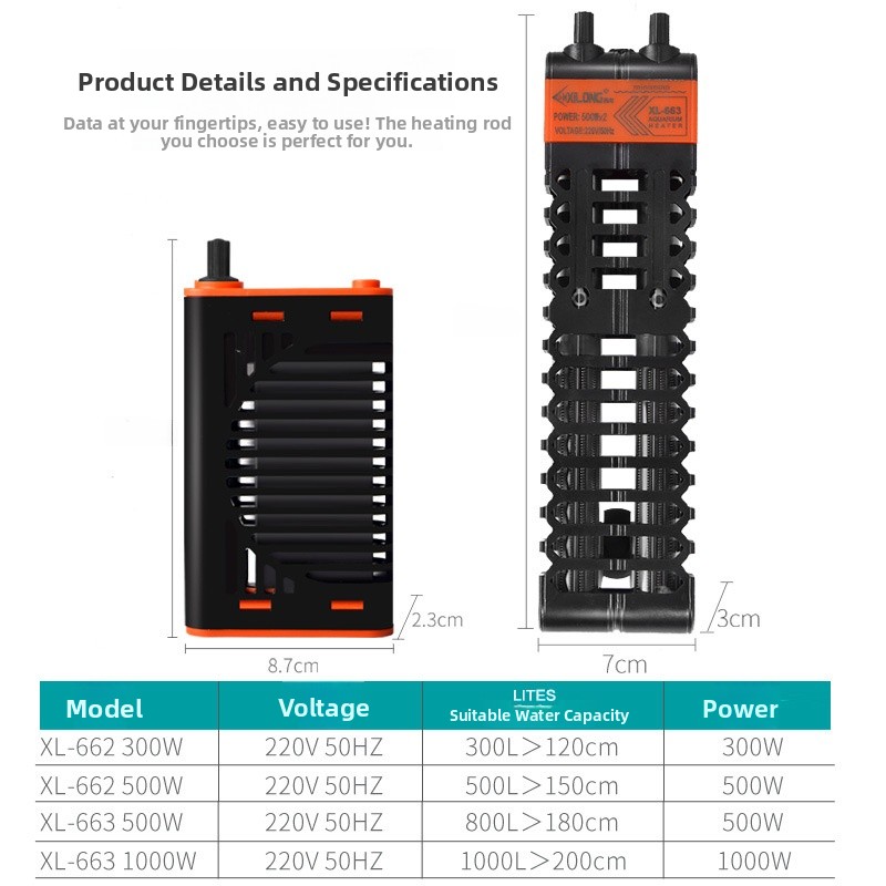 Xilong PTC Aquarium Heating Tu - огляд і ціна Aquarium Xilong