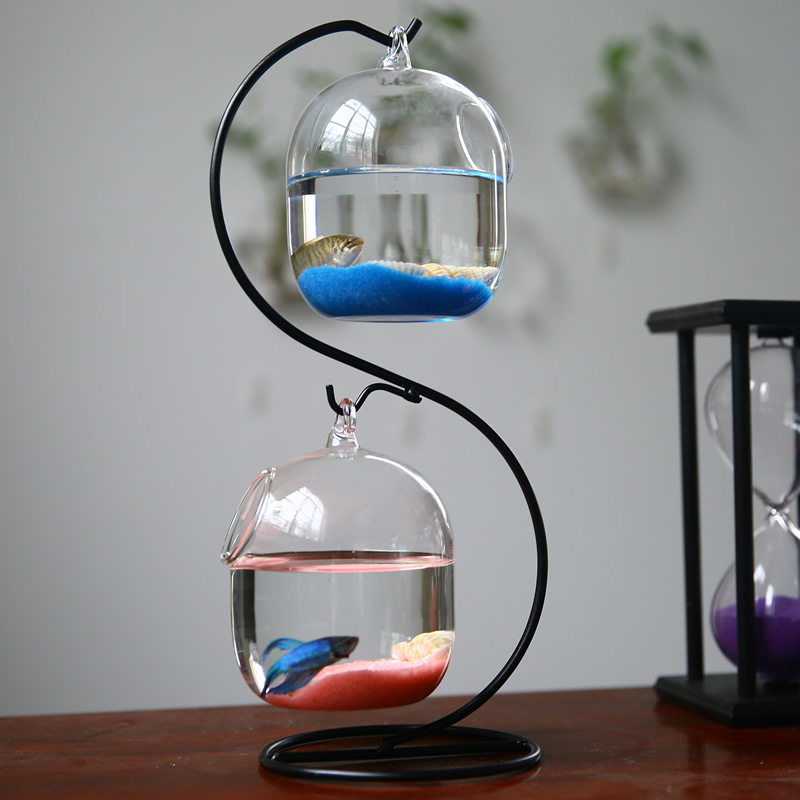 Creative Double-deck Suspended - огляд і ціна Aquarium Fish Jar