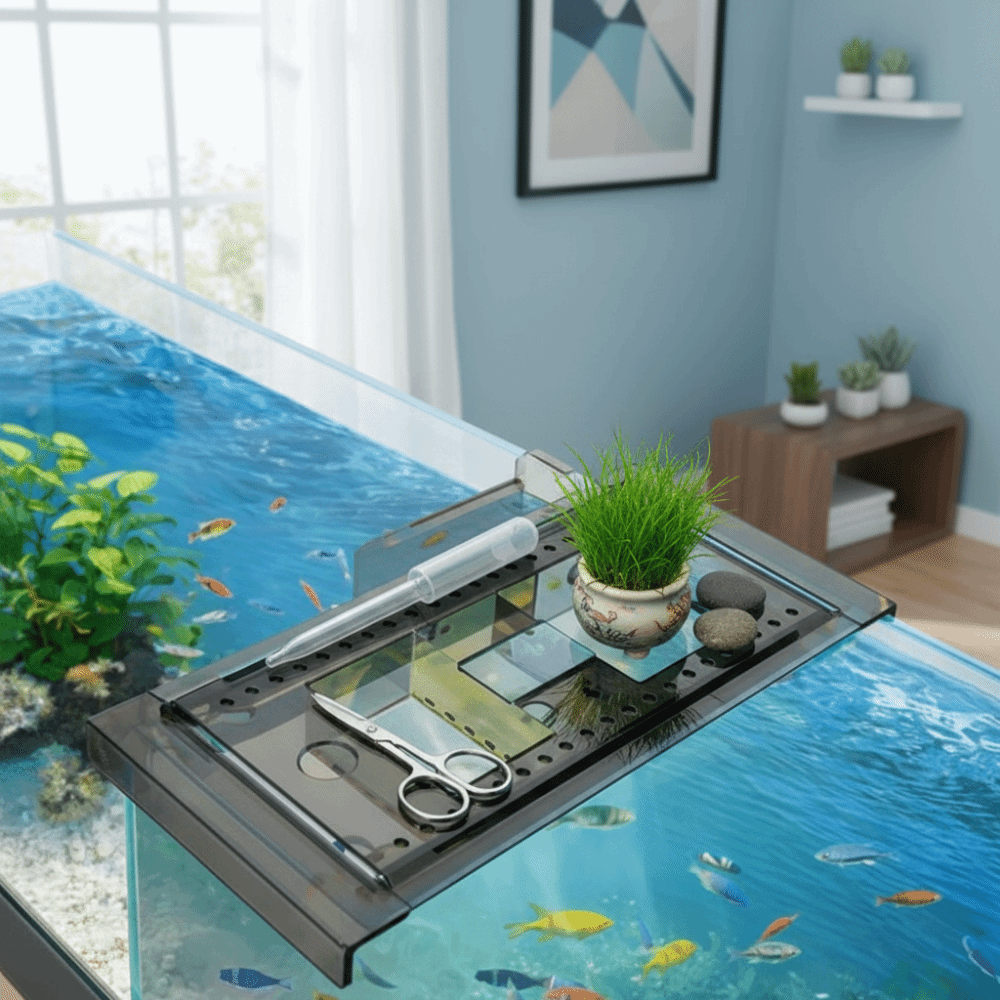 Green Plant Tray Adjustable Fi - огляд і ціна Aquarium Fish Green