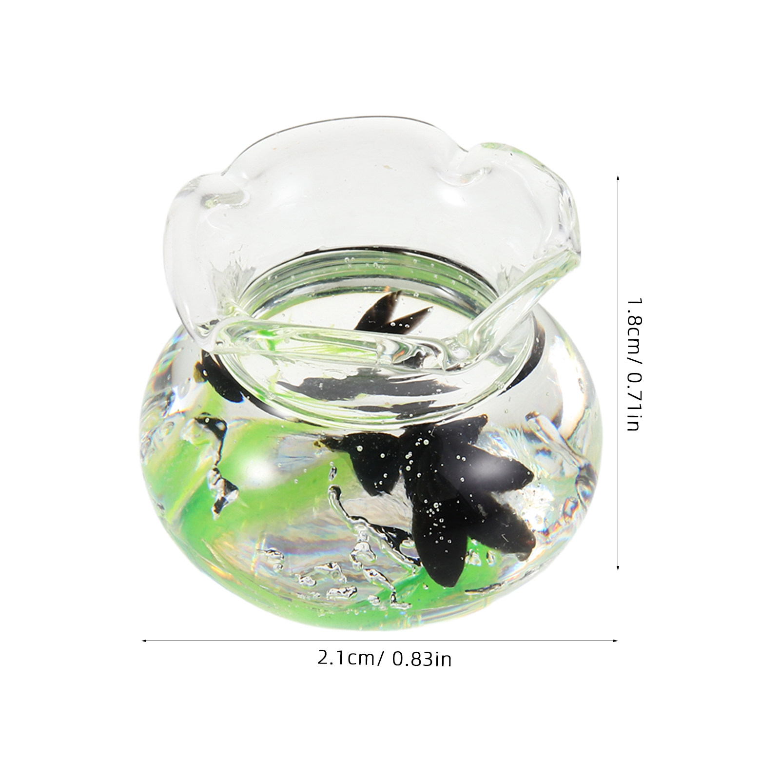 Miniature Resin Fish Bowl Roun - огляд і ціна Aquarium Fish In Bowl