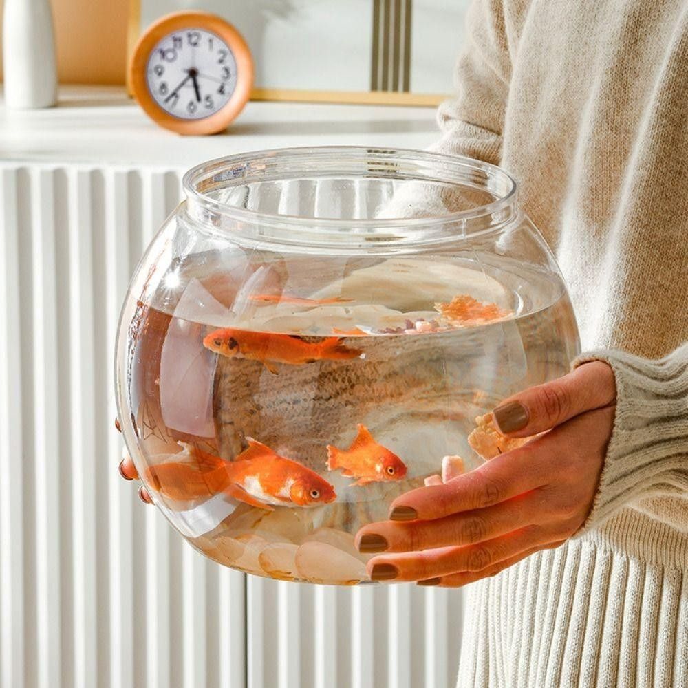 New Transparent Fish Tank Roun - огляд і ціна Aquarium Fish In Bowl