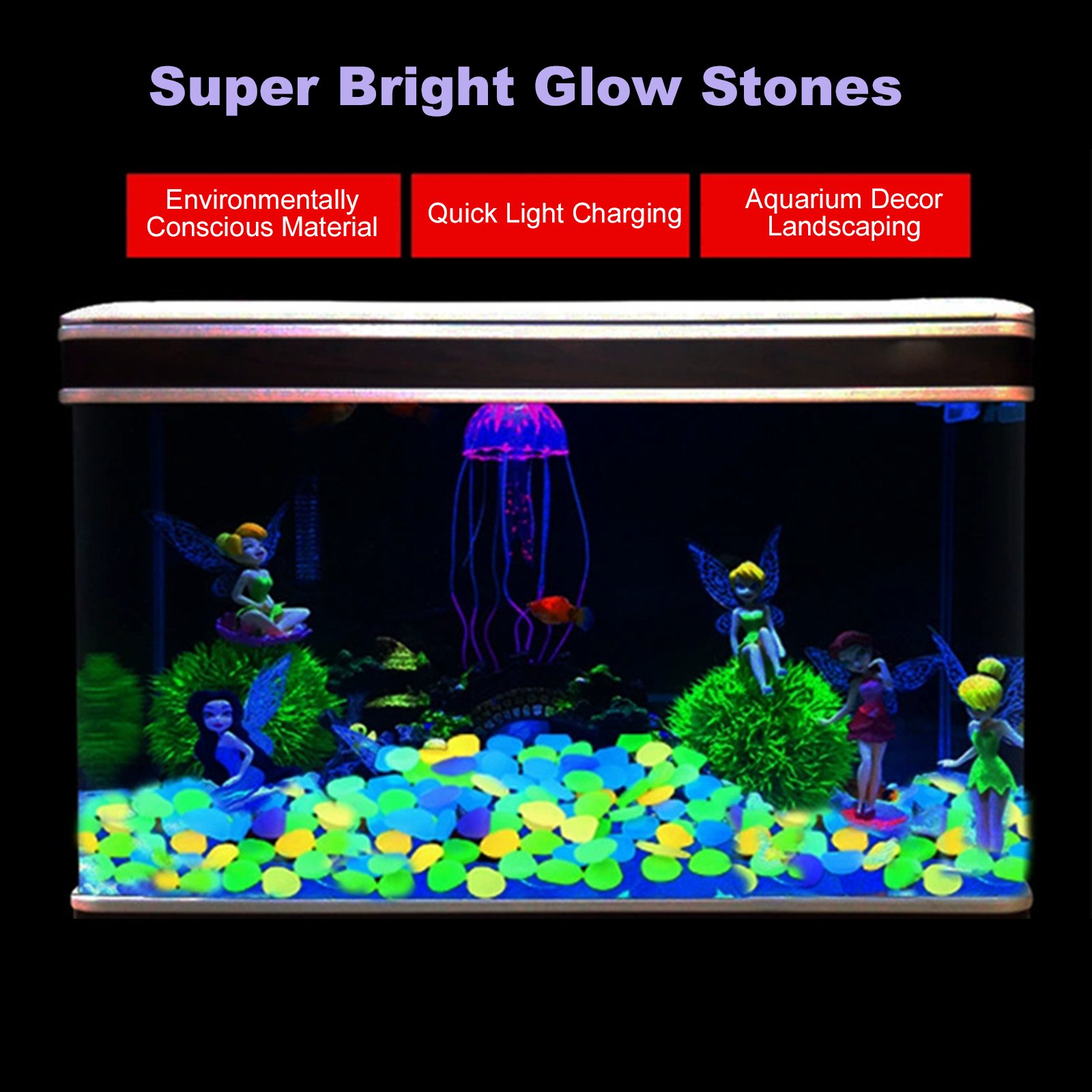 200/400/600/1000pcs Glow In Th - огляд і ціна Fish Aquarium Guide