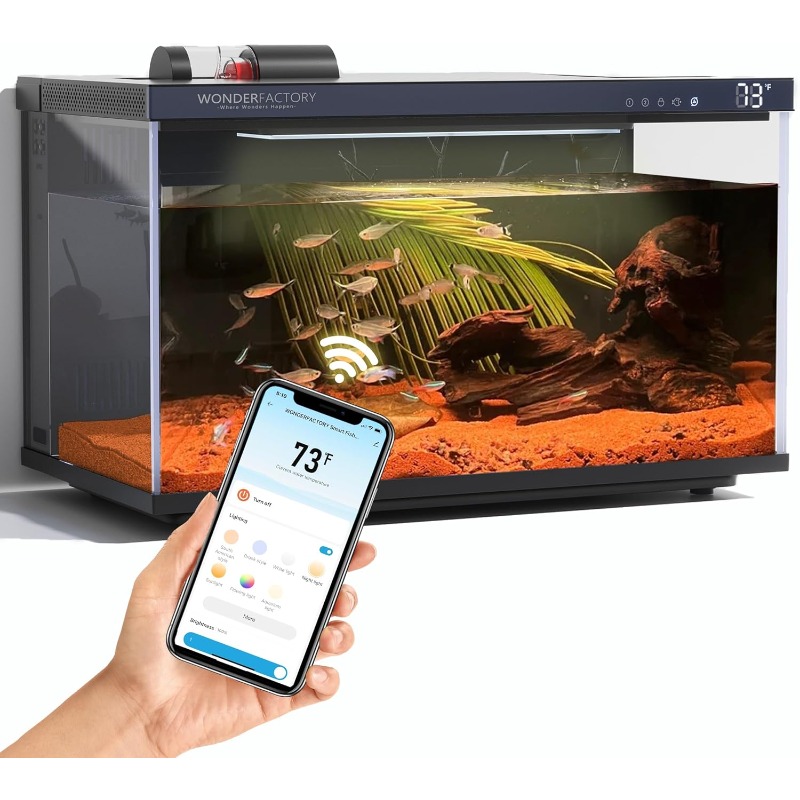 Smart Aquarium, Glass Fish Tan - огляд і ціна Aquarium Fish Feeder Automatic